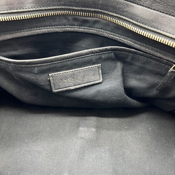 YSL Vintage Y Cabas Black Bag - Picture 12 of 13
